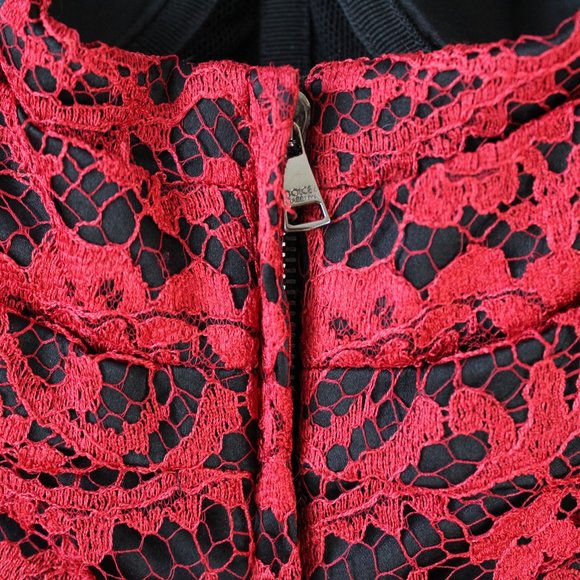 Dolce & Gabanna Floral lace strapless midi dress - Picture 3 of 4